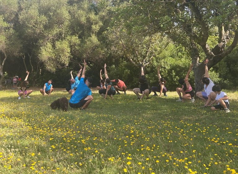 Sesión de entrenamiento grupal a domicilio en sevilla